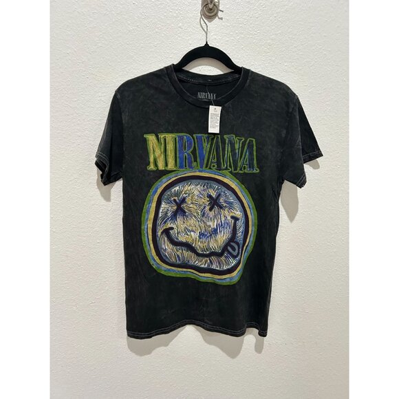 NEW with tags Nirvana Van Gogh style Smiley Shirt - Picture 1 of 2